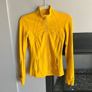 Lululemon Yellow Define Zip Up Jacket